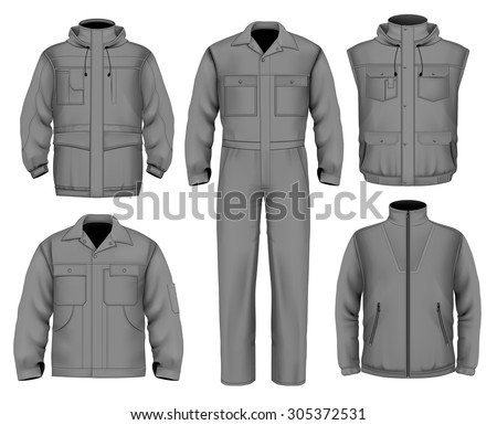 Download Collection Men Work Clothes Vector Illustration Stock ...