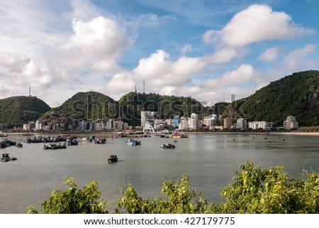 CAT BA, VIET NAM, May 27, 2016 Bay Cat Ba, Hai Phong City, Vietnam