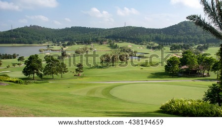 HAI DUONG, Vietnam, June 21, 2016 gon golf star, in the town of Chi Linh, Hai Duong Province