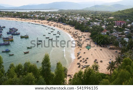 PHU YEN, Vietnam, November 21, 2016 Bay, Phu Yen sea, central Vietnam