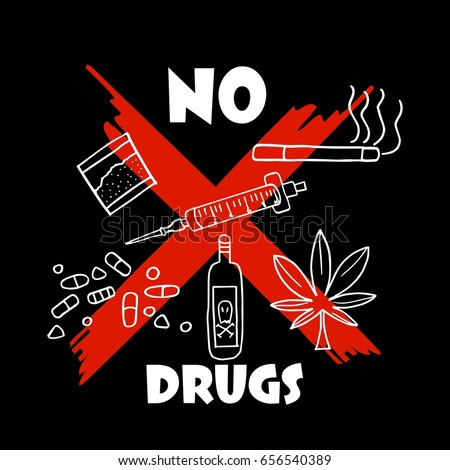 International Anti Drug Day Stock Vector 656540386 - Shutterstock