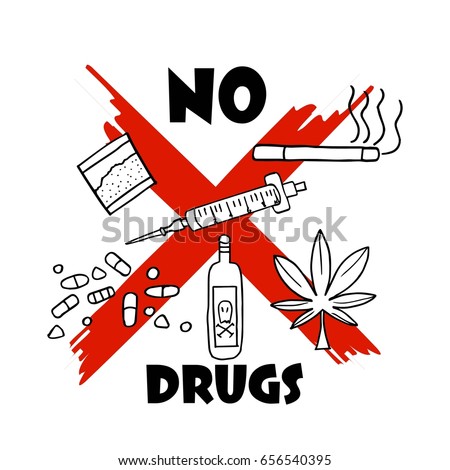 International Anti Drug Day Stock Vector 656540386 - Shutterstock