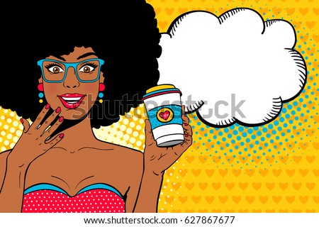 Download Wow Pop Art Female Face Sexy Stock Vector 627867677 ...