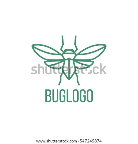 Insect Logo Design Template Stock Vector 547245874 - Shutterstock
