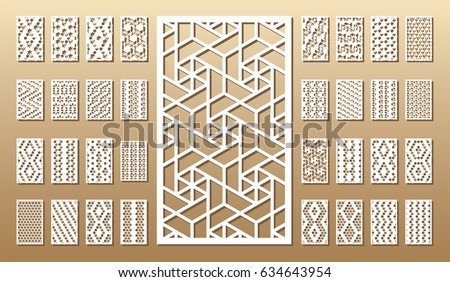 Laser cut wood panels