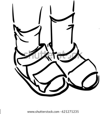 childrens feet in sandals and socks black and white sketch of kids feet simple - Simple Sketch For Kids childrens feet in sandals and socks black and white sketch of kids feet simple - Simple Sketch For Kids