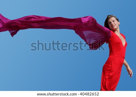 Flying Scarf Stock Photos, Images, & Pictures | Shutterstock