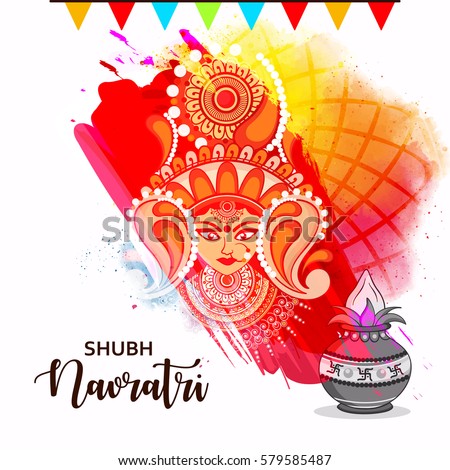Happy Navratri Abstract Design Maa Durga Stock Photo (Photo, Vector - 450x470 - jpeg Abstract Durga Devi