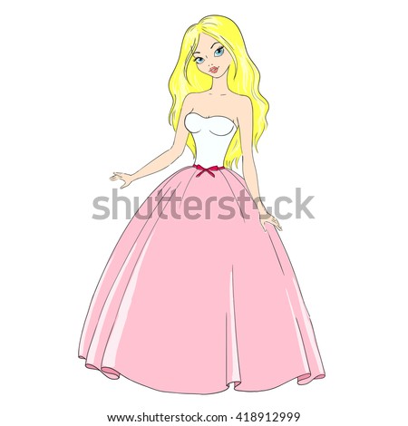 Set Cartoon Princesses Clip Art Stock Vector 103558619 - Shutterstock