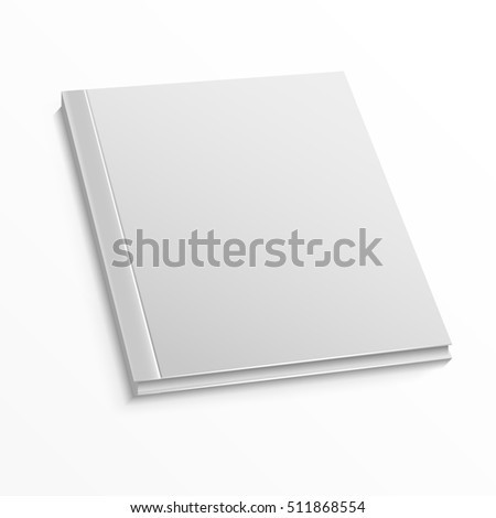 blank magazine cover template on white stock illustration 511868554