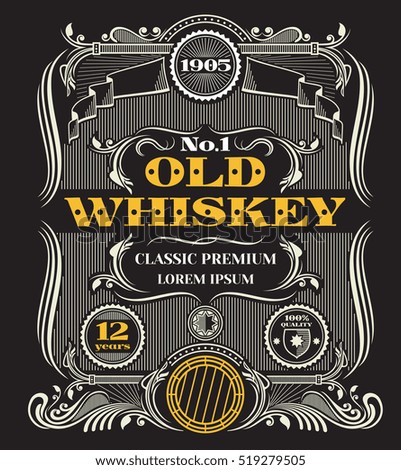 whiskey label template