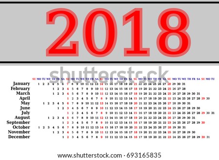 november calendar 2018 portrait