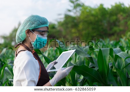 Biologist White Coat Holding Document Front Stock Photo 726877279 ...