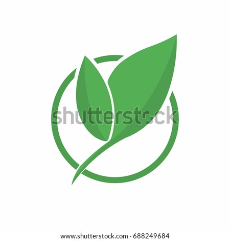 Ecology Logo Abstract Eco Green Leaf Stock Vector 688249684 Shutterstock Ecology Green Icons Tree With Logo Vector Stock Vector Image 51156431
