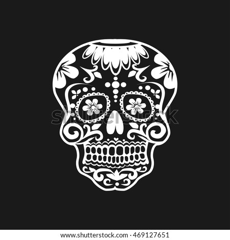 Collection Traditional Mexican Sugar Skulls Day Stock Vector 79145098 ...