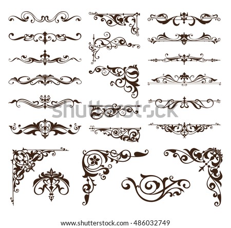 Art Deco Design Elements art deco design elements vintage ornaments stock vector 599530127 Art Deco Design Elements art deco design elements vintage ornaments stock vector 599530127