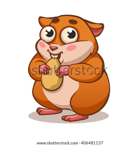 Hamster Cartoon Animal Stock Vector 406481137 - Shutterstock