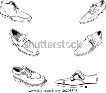 Illustration Classic Men Shoes Good Fashion Stock Illustration 36308308 ...