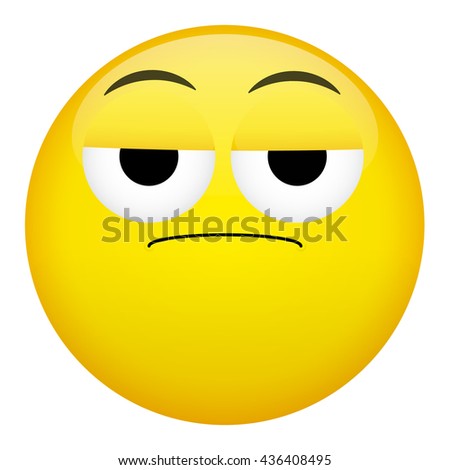 Sulk Emoji Bad Emotion Pout Emoticon Stock Vector 456089950 - Shutterstock