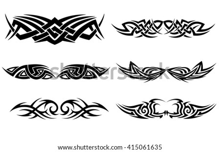 Patterns Tribal Tattoo Design Use Stock Vector 35281099 - Shutterstock