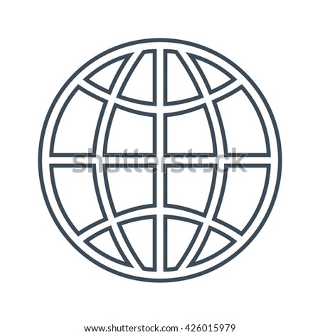 Globe Icon Illustration Design Stock Vector 366315206 - Shutterstock