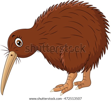 Cute Kiwi Bird Cartoon Stock Illustration 472513507 - Shutterstock