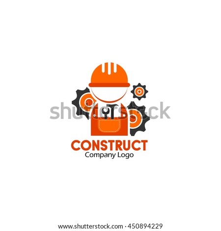 Construction Worker Symbol Vector Illustration Stock Vector 167157113 ...