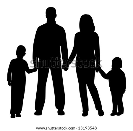 Family Silhouette Stock Images, Royalty-Free Images & Vectors ...