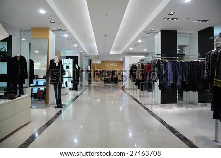 Big Clothing Store Dummies Many Rows Stock Photo 99337307 - Shutterstock