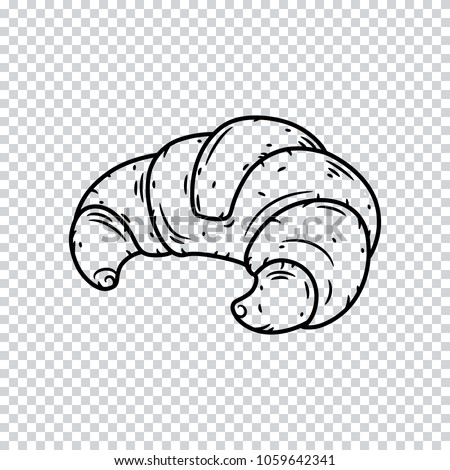 Croissant On A Transparent Background Croissant On A Transparent Background