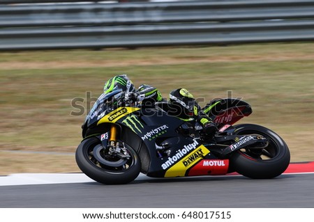 MUGELLO - ITALY, JULY 13: British Yamaha rider Cal Crutchlow at 2012 Qualify Session Grand Prix TIM of Italy MotoGP at Mugello circuit on July 13, 2012