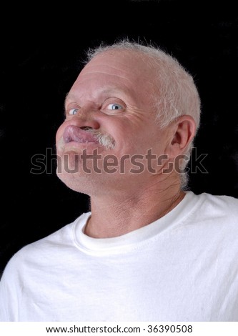 Old Man Funny Face Stock Photo 36376117 - Shutterstock