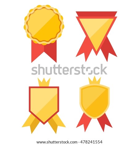 simple modern award badge design template stock vector 478241554