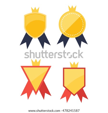 simple modern award badge design template stock vector 478241587
