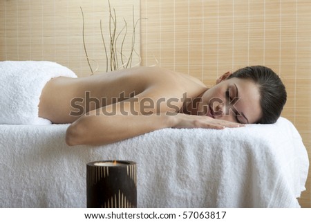 Beautiful young woman at Spa