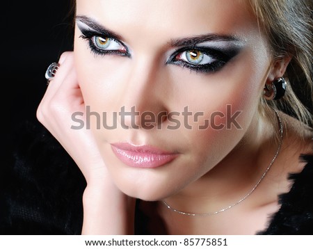 bright beautiful young woman