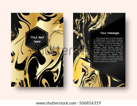 Marble design. Christmas graphic. Gold pattern. Vintage ornament. Abstract print. Banner background. Hipster art. Watercolor backdrop.
