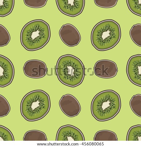 kiwi fruit pattern. kiwi fruit seamless. kiwi fruit background. kiwi fruit print.