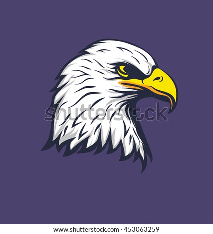 Head Bald Eagle Symbol United States Stock Vector 50035180 - Shutterstock