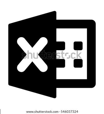 Excel File Vector Icon Stock Vector 546037324 - Shutterstock