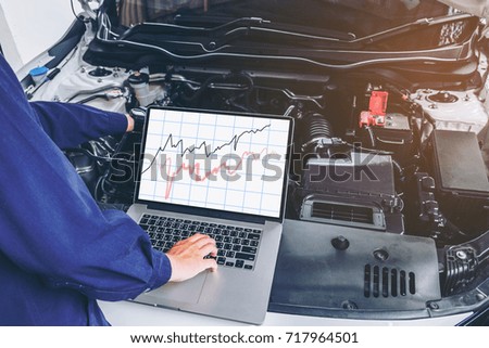 Diagnostic machine tools ready to be used with car