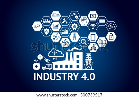 physical cyber industrial systems industry shutterstock technology internet things concept background icon illustration factory smart 3d manufacturing automation solution network