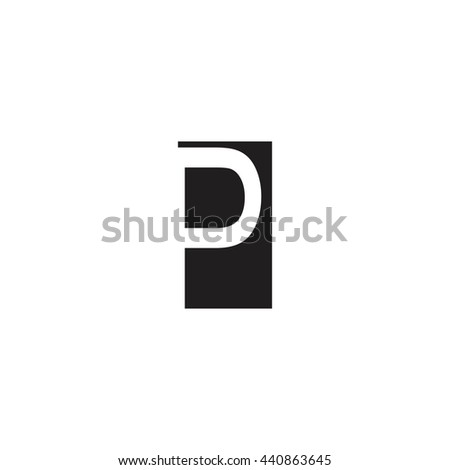 P Capital Letter Enclosed Square Overlapping Stock Vector 378714745 ...