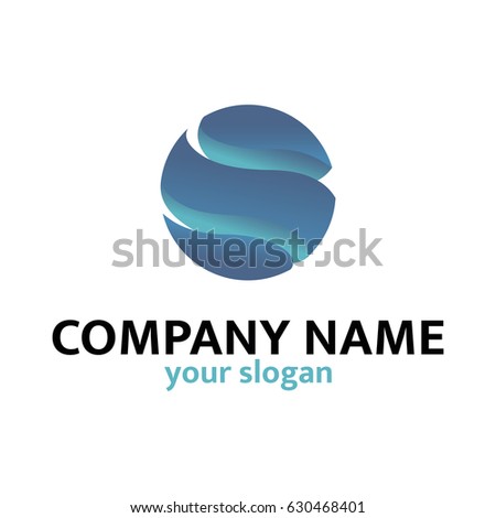 Isolated Round Shape Logo Blue Color Stock Vector 432631369 - Shutterstock