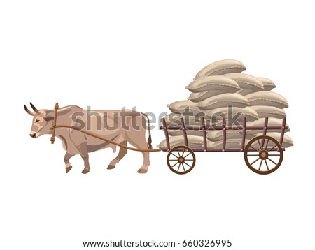 Bullock Cart Stock Images, Royalty-Free Images & Vectors | Shutterstock