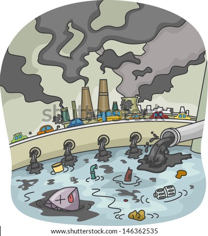 Cartoon Polluted Water Stock Images, Royalty-Free Images & Vectors ...