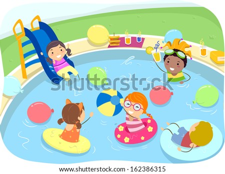 Kids Pool Party Stock Photos, Images, & Pictures | Shutterstock