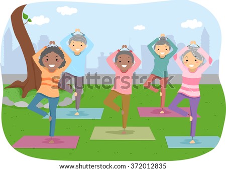 Active Seniors Stock Vectors & Vector Clip Art | Shutterstock