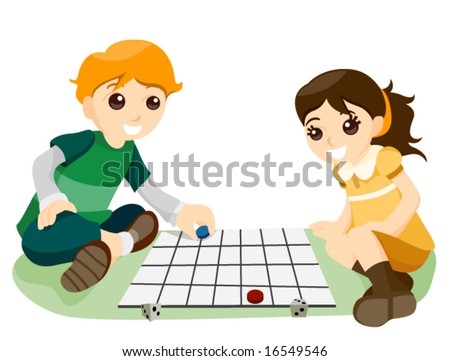 Children Playing Board Games Children Playing Board Games