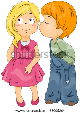 Kiss Cheek Stock Vectors & Vector Clip Art | Shutterstock